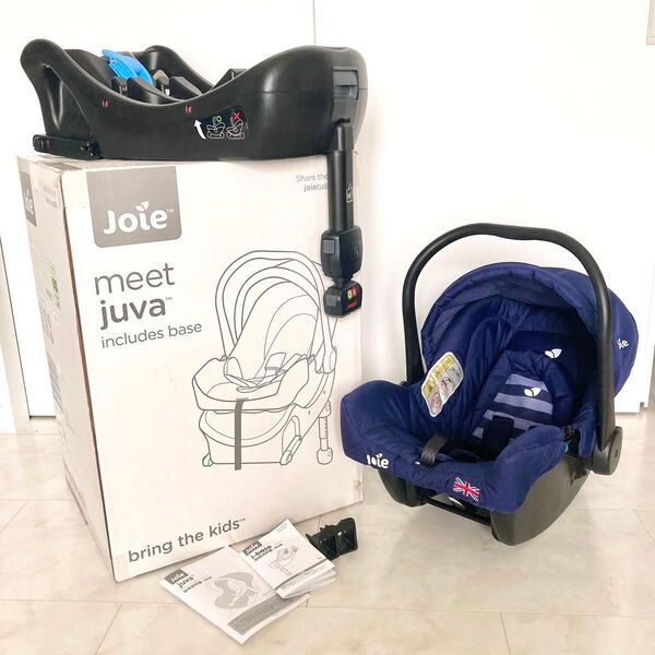 Joie ベビーシート juva ジュバ ISOFIX i-base シートベルト トラベルシステム ネイビー