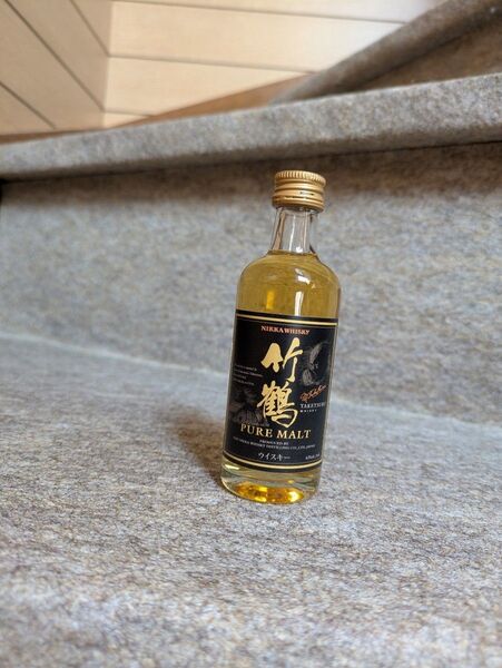 古酒 ニッカウヰスキー 竹鶴ピュアモルト 50ml ミニチュアボトル 旧ラベル