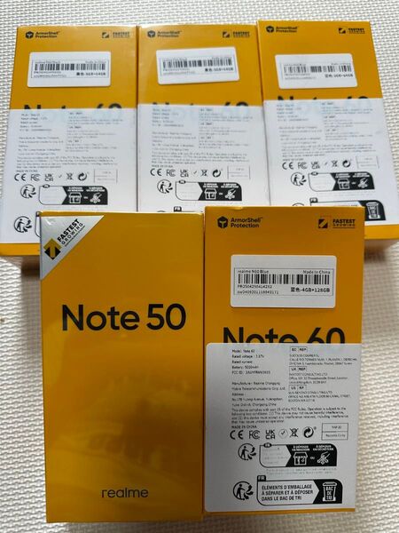 新品未開封 Realme Note 60 64Gb(4 not 60台セット) 1台(note 50)
