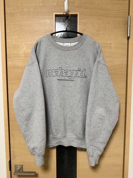 トレーナー スウェット mahagrid THIRD LOGO CREWNECK