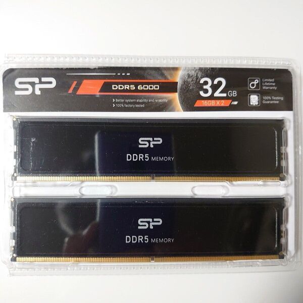 Silicon Power DDR5 6000 16GBx2 SP032GXLWU60AFDEAE(商品説明必読)