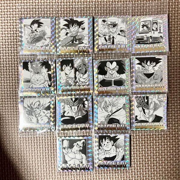 ドラゴンボール 40周年記念 オリジナルイラストレーション シール ウエハース 14枚 まとめ売り 被りなし