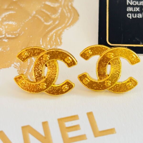 CHANEL シャネル ココマーク イヤリング ヴィンテージ ゴールド