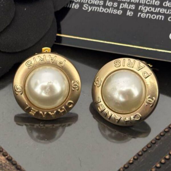 CHANEL シャネル ヴィンテージ イヤリング ゴールド パール アンティーク
