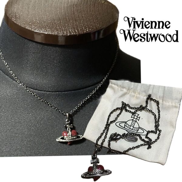 Vivienne Westwood ハート型ペンダント ネックレス