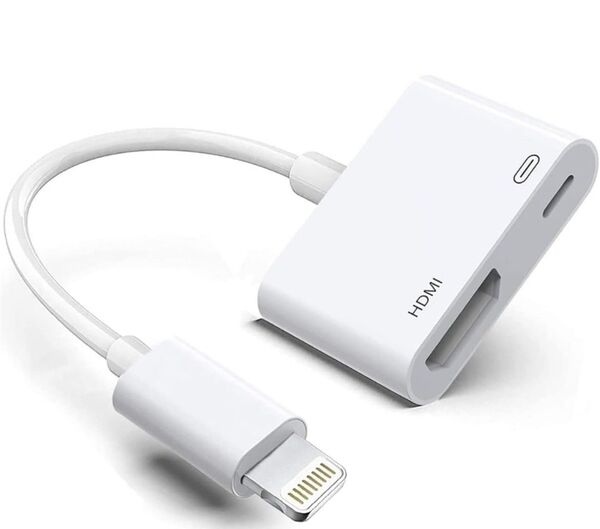 iPhone hdmi変換ケーブル ライトニング 設定不要