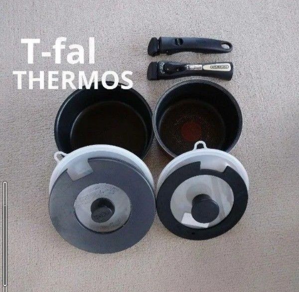 T-fal・THERMOS・アイリスオーヤマ 鍋 蓋シールリッド 取っ手セット