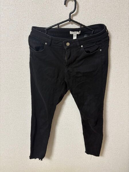 デニム ジーンズ ブラック パンツ h&m スキニー