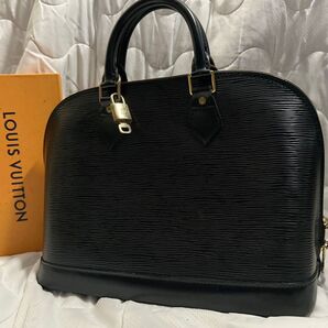 ルイヴィトン LOUIS VUITTON ノワール ハンドバッグ アルマ エピ ブラック 黒