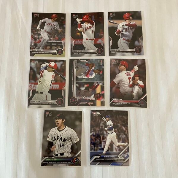 大谷翔平 Topps Now カード 8枚 まとめ売り ドジャース エンゼルス WBC 日本代表