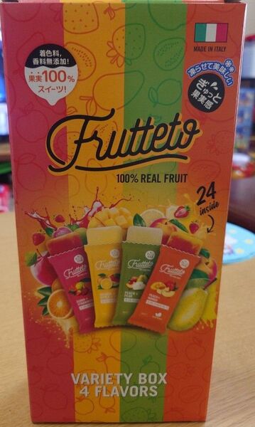 【冷凍してアイスキャンディに】Frutteto フルーツ 4種アソート 24個入り