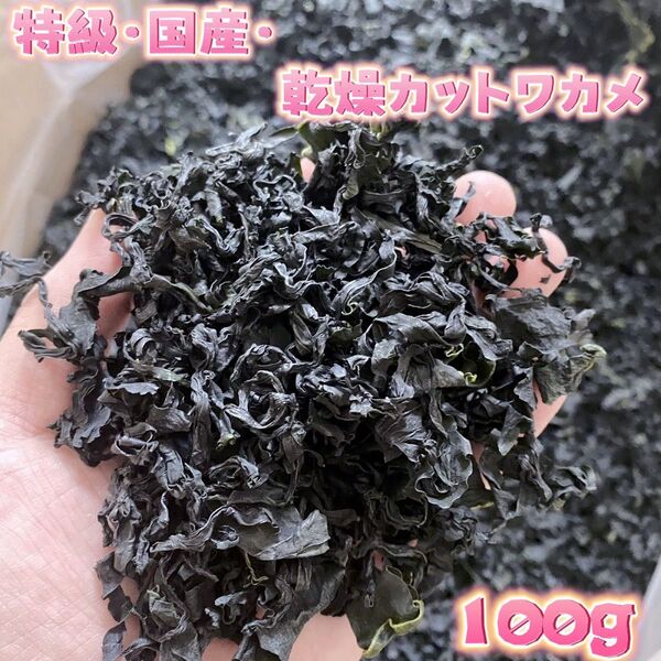 国産乾燥わかめ カットわかめ 100g