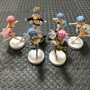 Re:ゼロから始める異世界生活 リゼロ レム ラム ふ フィギュア 6体セット 開封済み