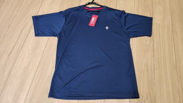 K-SWISS Tシャツ LL ブルー ネイビー 半袖Tシャツ 半袖 ケースイス 速乾 ドライ 未使用品