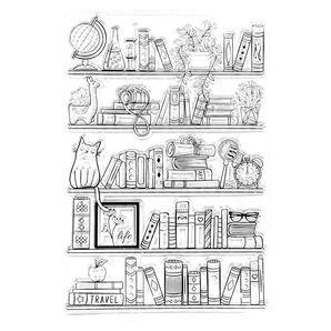 クリアスタンプ1906:ブックシェルフ《2点で15%、3点で20%OFF》