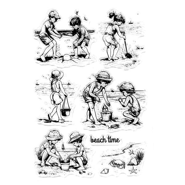 クリアスタンプ1911:beach time《2点で15%、3点で20%OFF》