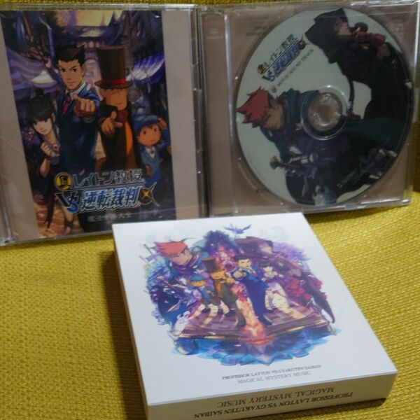 レイトン教授VS逆転裁判 魔法音楽大全 サウンドトラックCD 3枚セット