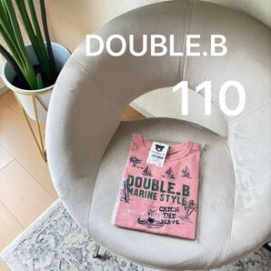 新品未着用 7,480円 DOUBLE.B マリンスタイル 110 ギャレックス Tシャツ かなりのお買い得 デザインも可愛い