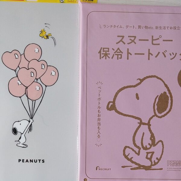 ゼクシィ首都圏版7月号付録 SNOOPY保冷バック+限定クリアファイル