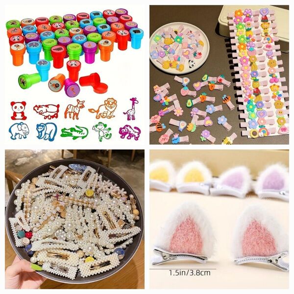 景品用 子供用 全50個のおもちゃとアクセサリー × 4箱