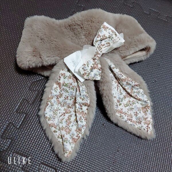 うさまふ ハンドメイド リバティ うさ耳 マフラー