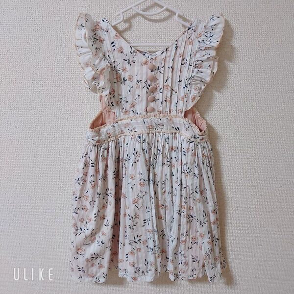 ハンドメイド 花柄 ワンピース 90 LITTLE COCOAさま