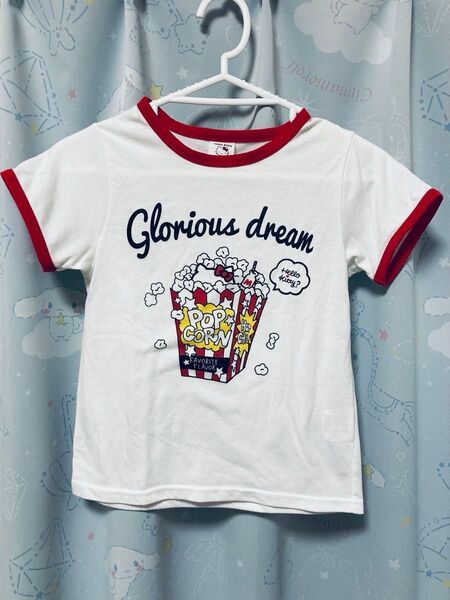 ハローキティ ジェシーローガン 半袖 Tシャツ ホワイト 140cm