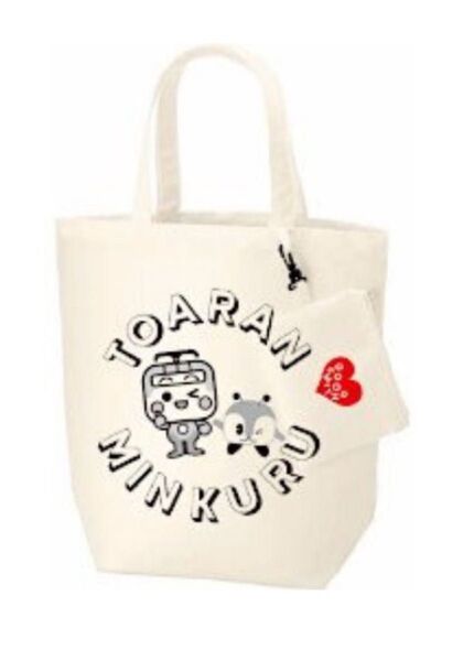 【クーポンで10%引】都営交通 コラボ とえいろ1周年記念 みんくる&とあらん トートバッグ