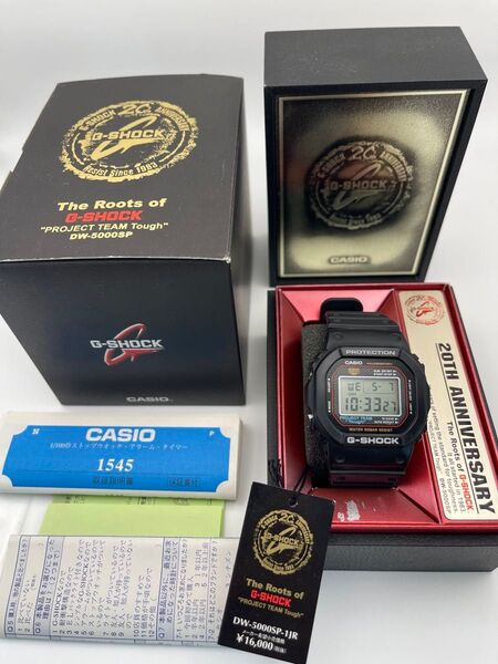 レア品G-SHOCK DW-5000SP-1JR 極上品 20周年記念モデルCASIO
