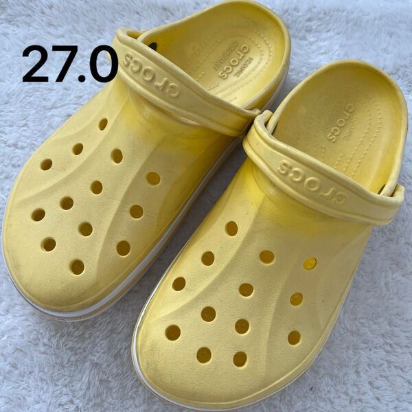 【crocsクロックス】黄色イエロー 27cm M9W11 メンズサンダル