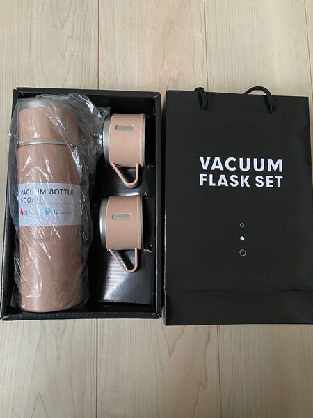 断熱真空ボトル 500ml マグカップ セット 保温 保冷 魔法瓶 ステンレス オフィス トラベル 学生 OL ギフト アウトドア