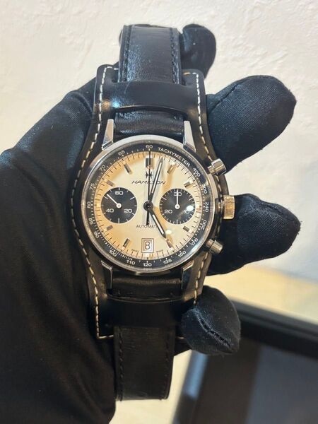 極美品 ハミルトン HAMILTON H384160 イントラマティック 自動巻き