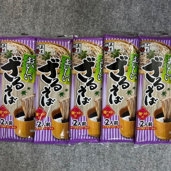 五木食品 おいしいざるそば 180g(2人前)×5袋セット