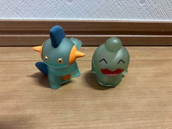 ポケモン ソフビ指人形フィギュア ヌマクロー&ソーナノ クリア色違い