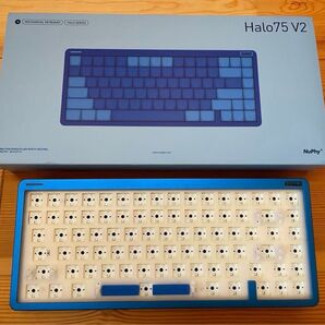 【スイッチ・キャップ付】NuPhy Halo75 V2 ブルーラグーン