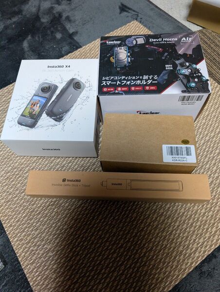 Insta360 X4 Kaedearスマホホルダー カメラ マウント付き