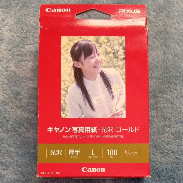 キヤノン 写真用紙 光沢 ゴールド L判 84枚 GL-101L100