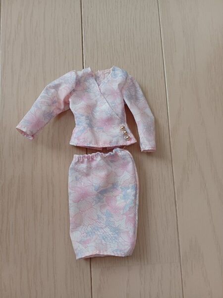 4代目 リカちゃん ママ 花柄 衣装 上下セット タカラ TAKARA アウトフィット ドール服 レトロ