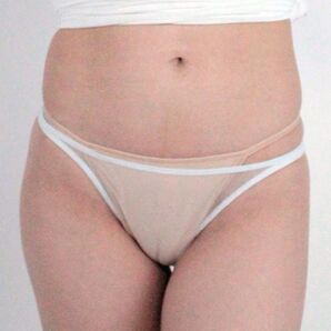【日本製】キラキラスケスケシースルーリオバック ホワイト