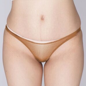 【日本製】極薄ストレッチハイレグハーフバック ベージュ