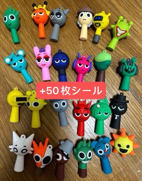 スプランキー スプランキーのキーホルダー24点 サイモン ブラック グレン オワックス ブラッド ファンボット タナー