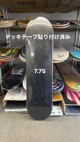 極上品質 スケボー スケートボード ブランク デッキ 7.75デッキテープ貼り付け済み