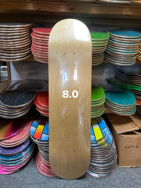極上品質 スケボー スケートボード ブランク デッキ 8.0