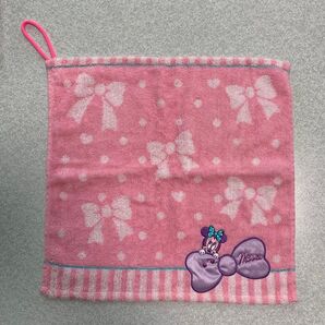ハンドメイド(ループ)ディズニー ミニーマウス ループ付きハンドタオル