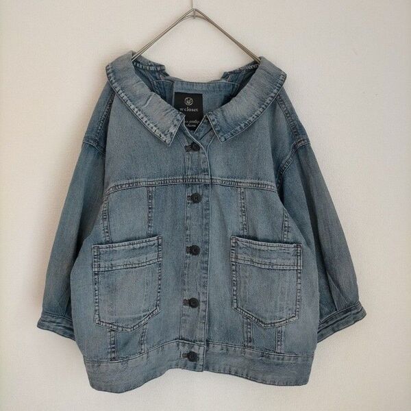 w closet バックリボン デニムジャケット