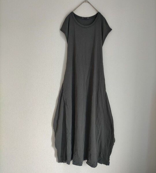 ZARA バックリボン マキシワンピース