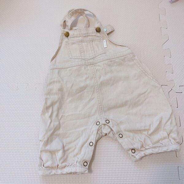 テータテート オーバーオール サロペット ホワイトベージュ 子供服 ベビー服 80cm