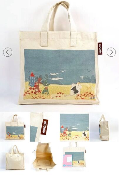 ムーミン トートバッグ 帆布 MOOMIN 綿100% バッグ