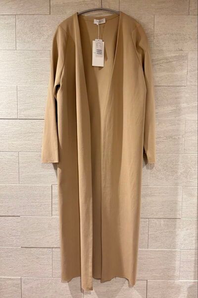 新品未使用タグ付 トゥモローランド ロングカーディガン ベージュ コート ニット