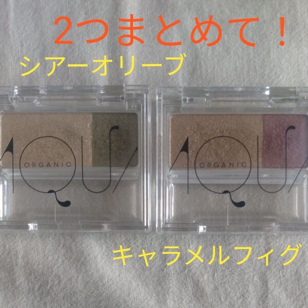 2個セット アクア・アクア オーガニックデュオシャドー アイシャドウ